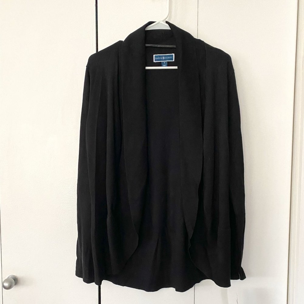 NWT Black open front cardigan